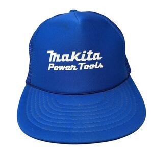 Makita Power Tools Snapback Rope Trucker Hat Blue One Size Mesh Back